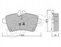 Купить DB Тормозные колодки передн.W169,W245 04- CIFAM 822-646-0 по низкой цене в Украине (фото 1)