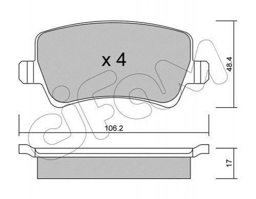 <strong>Гальмівні колодки зад. Ford Galaxy/S-Max 06-15 (TRW) CIFAM 822-676-0 (фото 1)</strong>