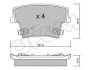 <strong>CHRYSLER гальмівні колодки задн.300C 04- CIFAM 822-718-0 (фото 1)</strong>