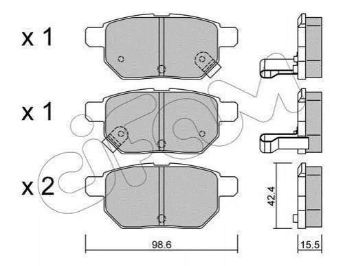 <strong>Гальмівні колодки зад. Toyota Corolla/Yaris 05- CIFAM 822-746-0 (фото 1)</strong>