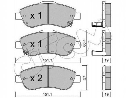 HONDA Тормозные колодки передние CR-V 07- CIFAM 822-789-0 (фото 1)