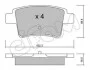 <strong>CITROEN Тормозн.колодки задн.C4 Picasso,Grand Picasso 06,Peugeot 408 10- CIFAM 822-801-0 (фото 1)</strong>