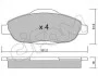 <strong>Гальмівні колодки перед. Peugeot 308 07- (Bosch) CIFAM 822-804-0 (фото 1)</strong>