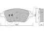 <strong>CITROEN гальмівні колодки передн.C3 Picasso,DS3 1.4/1.6 09- CIFAM 822-852-0 (фото 1)</strong>
