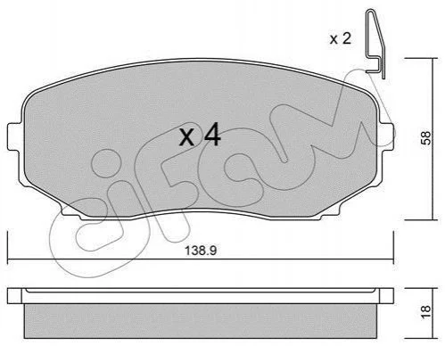 <strong>Гальмівні колодки перед. Mazda CX-7/CX-9 07- (sumitomo) CIFAM 822-872-0 (фото 1)</strong>