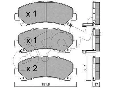 <strong>ISUZU Колодки торм. передн.D-Max I,II CIFAM 822-902-0 (фото 1)</strong>