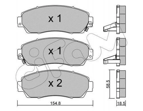 <strong>HONDA Тормозн.колодки передн.CR-V 07- CIFAM 822-903-0 (фото 1)</strong>