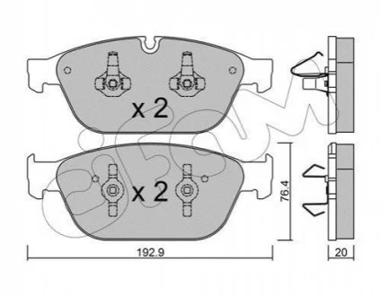 Торм. кол. пер. AUDI A8 для CIFAM 822-954-0 фото товару