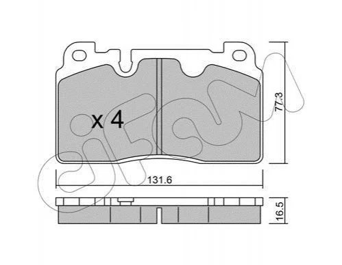 <strong>Тормозные кол. пер. AUDI Q5 12- CIFAM 822-979-0 (фото 1)</strong>