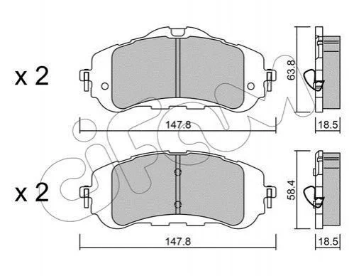 <strong>Тормозные кол. PEUGEOT 308 14- CIFAM 822-983-0 (фото 1)</strong>