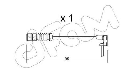 DB датчик гальмівних колодок W201, W202 CIFAM SU.011 фото товару