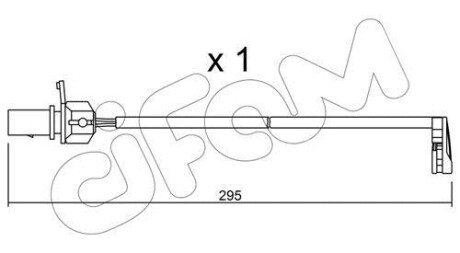 VW датчик гальм. колод. AUDI A4 08- CIFAM SU.224 фото товара