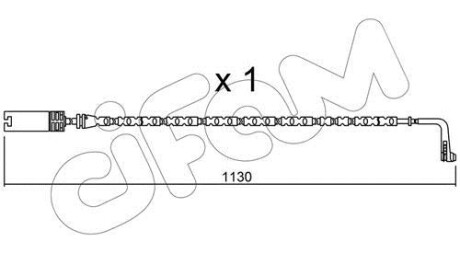 BMW датчик зносу гальм. колод. X1 CIFAM SU.300 (фото 1)