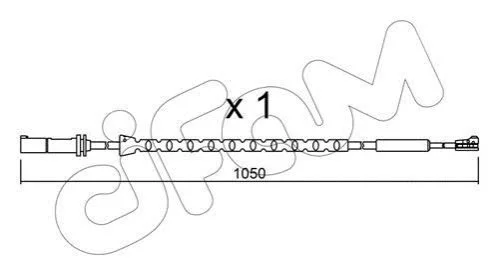 <strong>Датчик ABS зад. BMW X5 06-/X6 09- CIFAM SU.310 (фото 1)</strong>