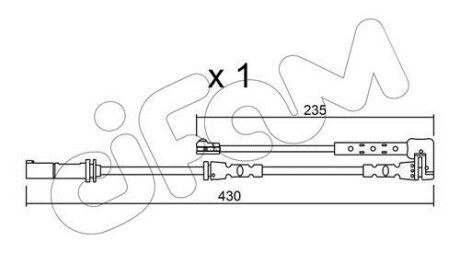 MINI датчик зносу гальм. колод. CIFAM SU.311 фото товару