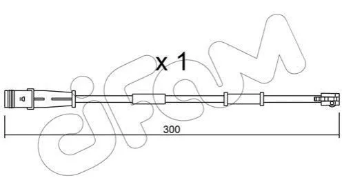 <strong>Opel датчик гальм. колод. Astra H, Vectra C, Zafira B (1шт.) CIFAM SU.320 (фото 1)</strong>