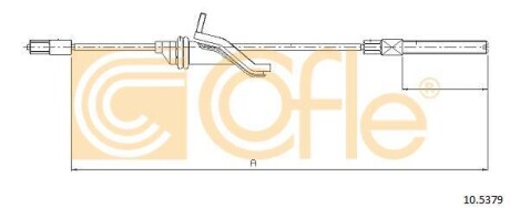 Трос ручника COFLE 10.5379 фото товара