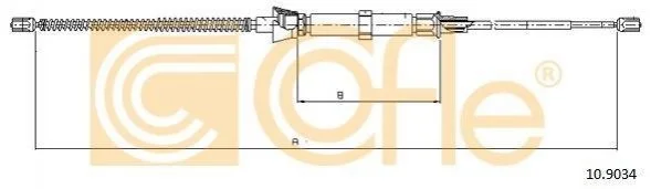 <strong>Трос ручника COFLE 10.9034 (фото 1)</strong>