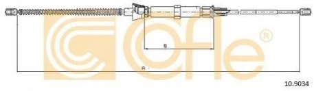 Трос ручника для COFLE 10.9034 фото товару