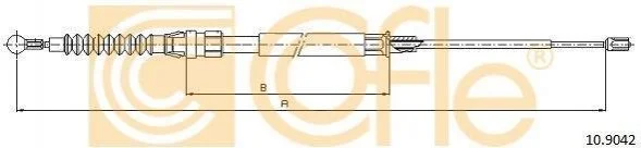 <strong>Трос ручника COFLE 10.9042 (фото 1)</strong>