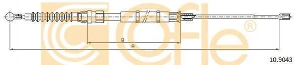 <strong>Трос ручника COFLE 10.9043 (фото 1)</strong>
