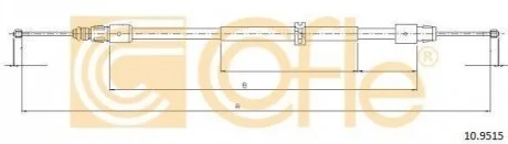 Трос ручника для COFLE 10.9515 фото товару