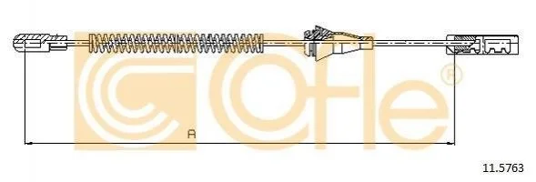 <strong>Трос ручника COFLE 11.5763 (фото 1)</strong>