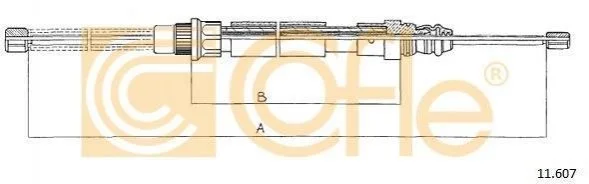 <strong>Трос ручника COFLE 11.607 (фото 1)</strong>