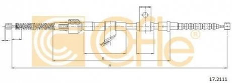 Трос ручника для Renault COFLE 17.2111 фото товару