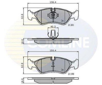 Comline - Гальмівні колодки до дисків Comline CBP01007 фото товару