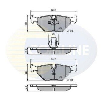 Comline - Гальмівні колодки до дисків Comline CBP01011 фото товару