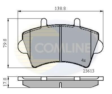 Comline - Гальмівні колодки до дисків Comline CBP01035 фото товара