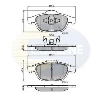 Comline - Гальмівні колодки до дисків Comline CBP01116 фото товара