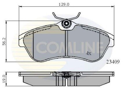 Comline - Гальмівні колодки до дисків Comline CBP01146 фото товару