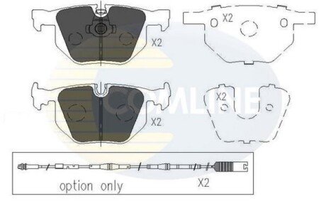 Comline - Гальмівні колодки до дисків Comline CBP01205 фото товару