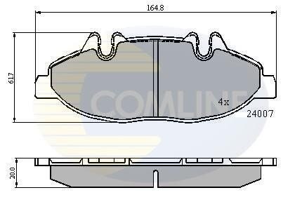 Comline - Гальмівні колодки до дисків Comline CBP01305 фото товара