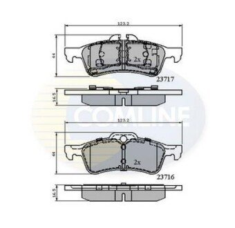 Comline - Гальмівні колодки до дисків Comline CBP01317 фото товару