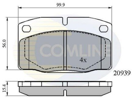 Comline - Гальмівні колодки до дисків Comline CBP0135 фото товара