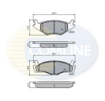 Comline - Гальмівні колодки до дисків Comline CBP0149 фото товара