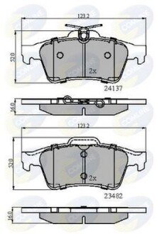 Comline - Гальмівні колодки до дисків Comline CBP01599 фото товару