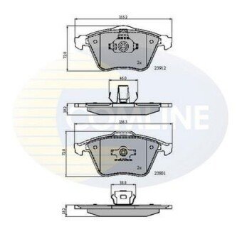 Comline - Гальмівні колодки до дисків Comline CBP01607 фото товара