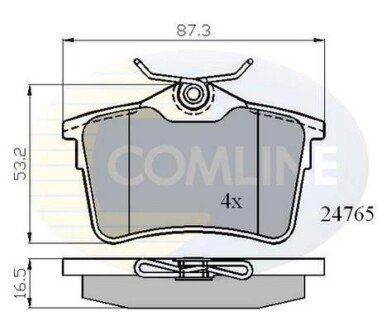 Comline - Гальмівні колодки до дисків Comline CBP01797 фото товару