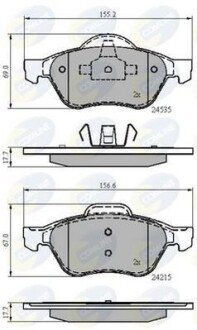 Comline - Гальмівні колодки до дисків Comline CBP02017 фото товара