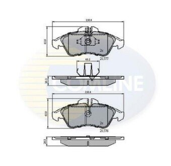 Comline - Гальмівні колодки до дисків Comline CBP0212 фото товара