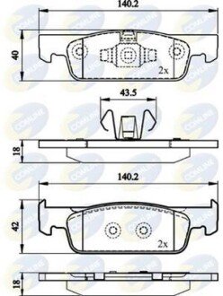 Comline - Гальмівні колодки до дисків Comline CBP02144 фото товара