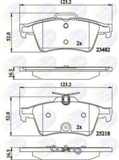 Comline - Гальмівні колодки до дисків Comline CBP02198 фото товару