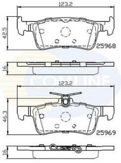 Comline - Гальмівні колодки до дисків Comline CBP02233 фото товару