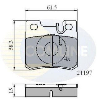 Comline - Гальмівні колодки до дисків Comline CBP0226 фото товару