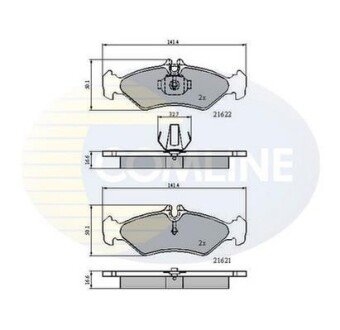 Comline - Гальмівні колодки до дисків Comline CBP0453 фото товара