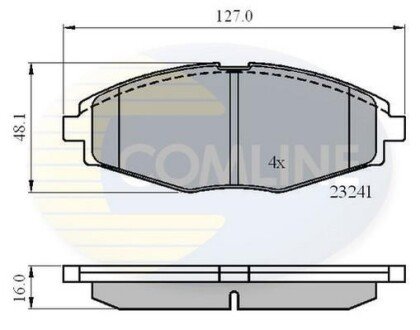 Comline - Гальмівні колодки до дисків Comline CBP0486 фото товара